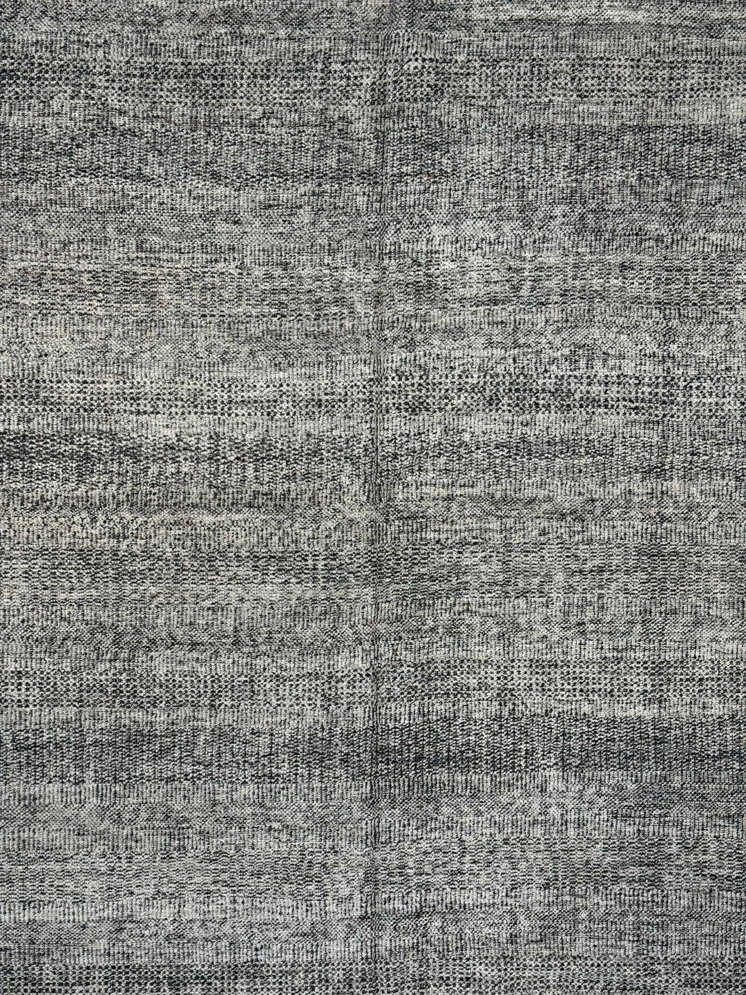 Graphite Weave – Silver Grey &amp; Charcoal Textured Modern Rug | 12’7” × 15’1”